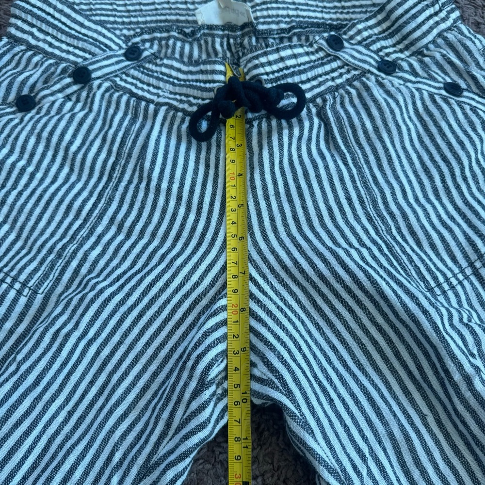 Rewind The Lounge Act Striped Linen Blend Pants Drawstring Sailor 11 30 - Picture 8 of 9
